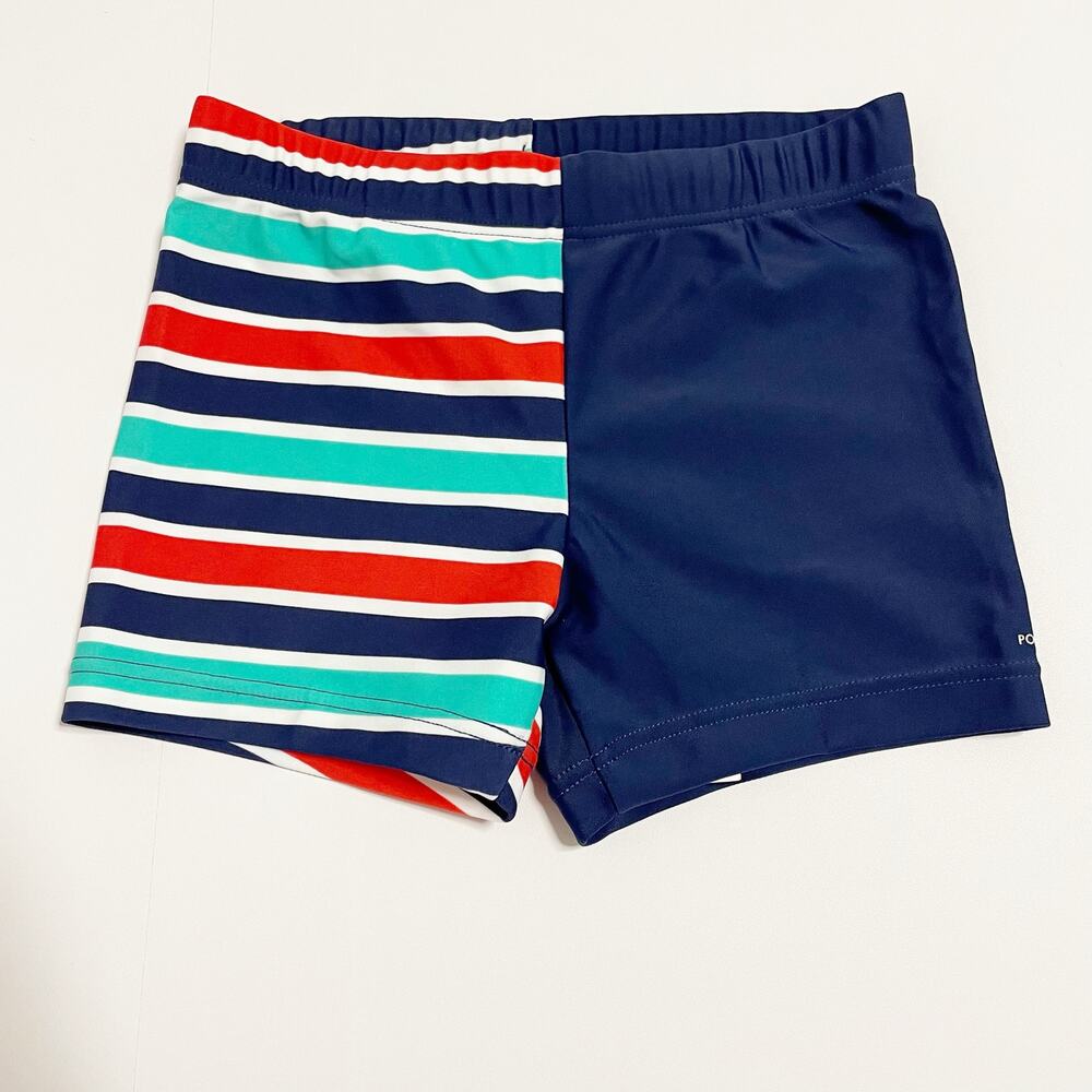 New! Polarn O. Pyret Blue Striped Swim Shorts